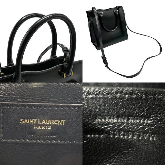 SAINT LAURENT Black Leather Shoulder Bag - Picture 5 of 5